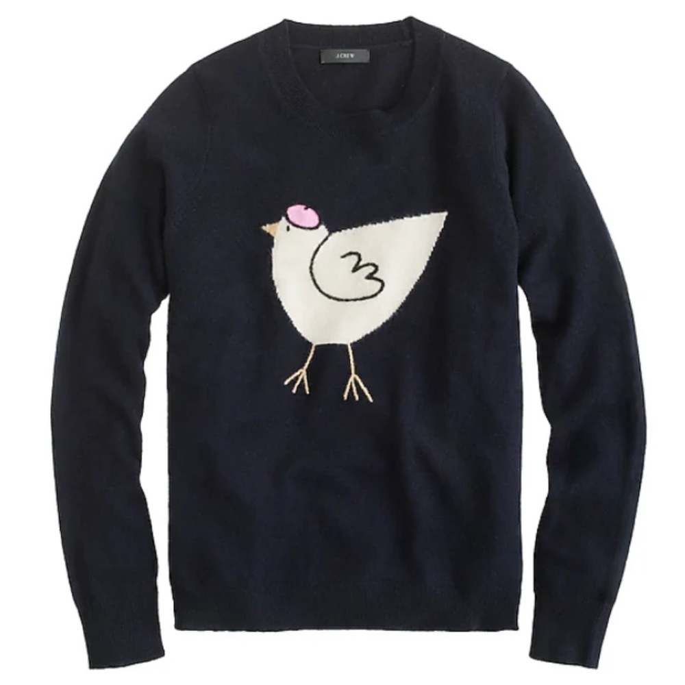 ♥️…J Crew French Hen Teddy Sweater